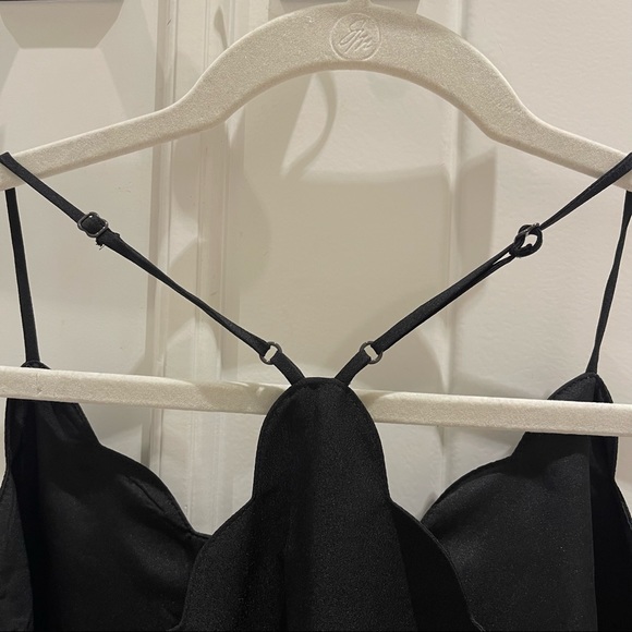 J.Crew Black Scalloped Silk Carrie Camisole (00) - Picture 6 of 9